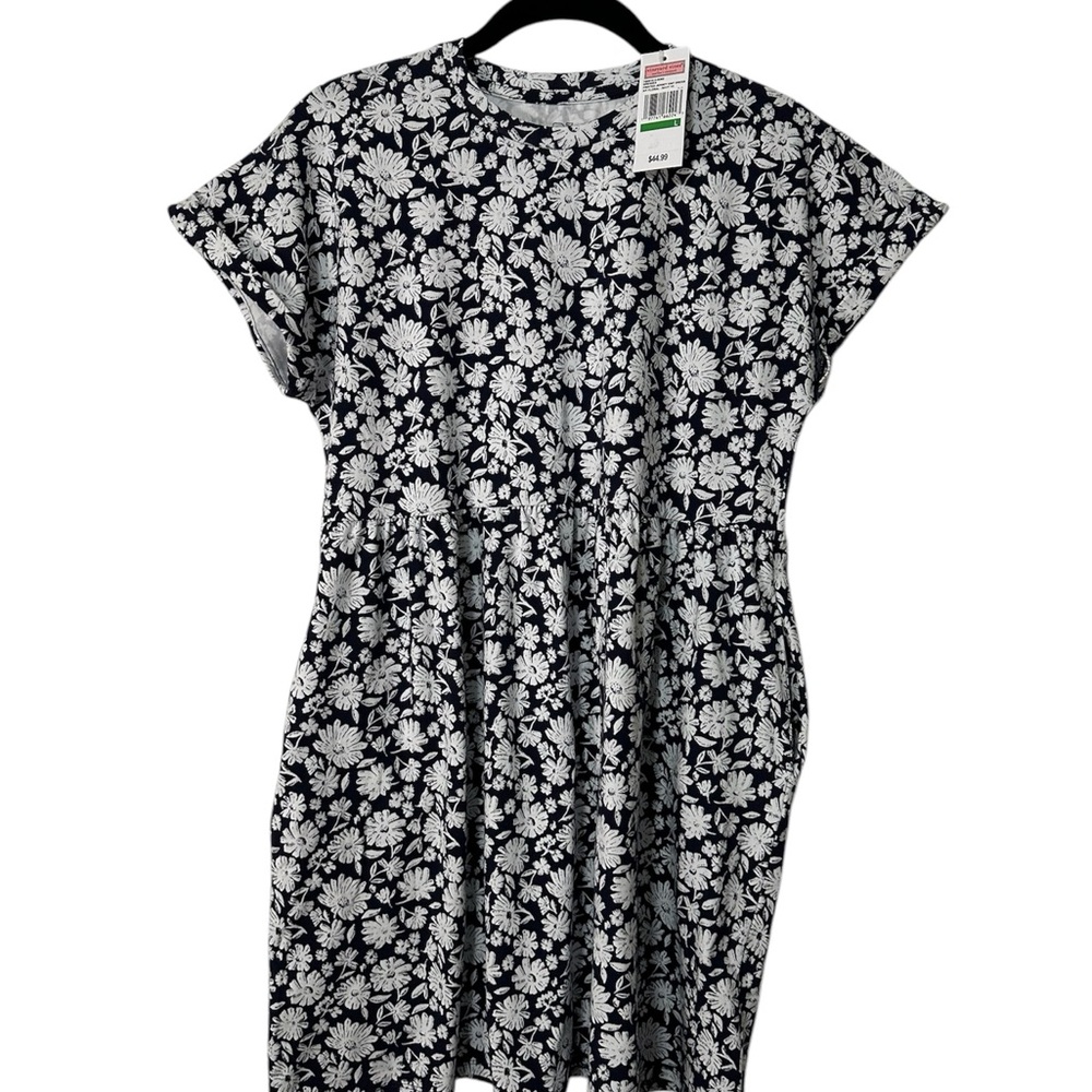 Vineyard Vines Kids Casual Dress - navy and White Floral